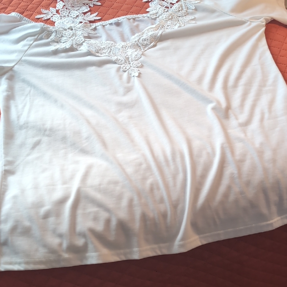 Elegant White Lace Blouse
